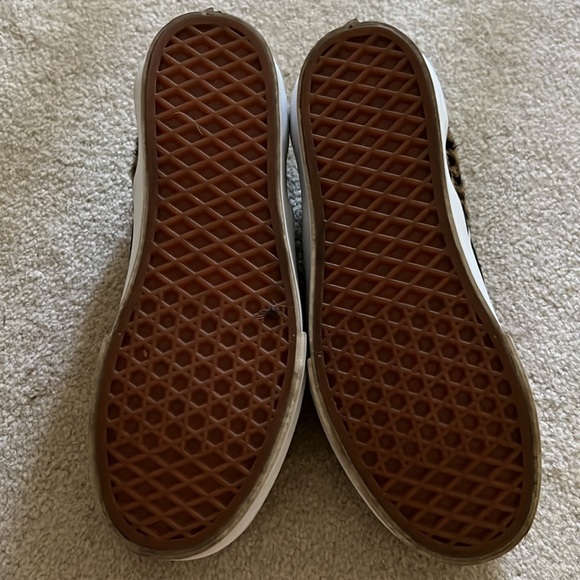 Vans Rare Sample Leather Faux Leopard Slip-on - Picture 6 of 7